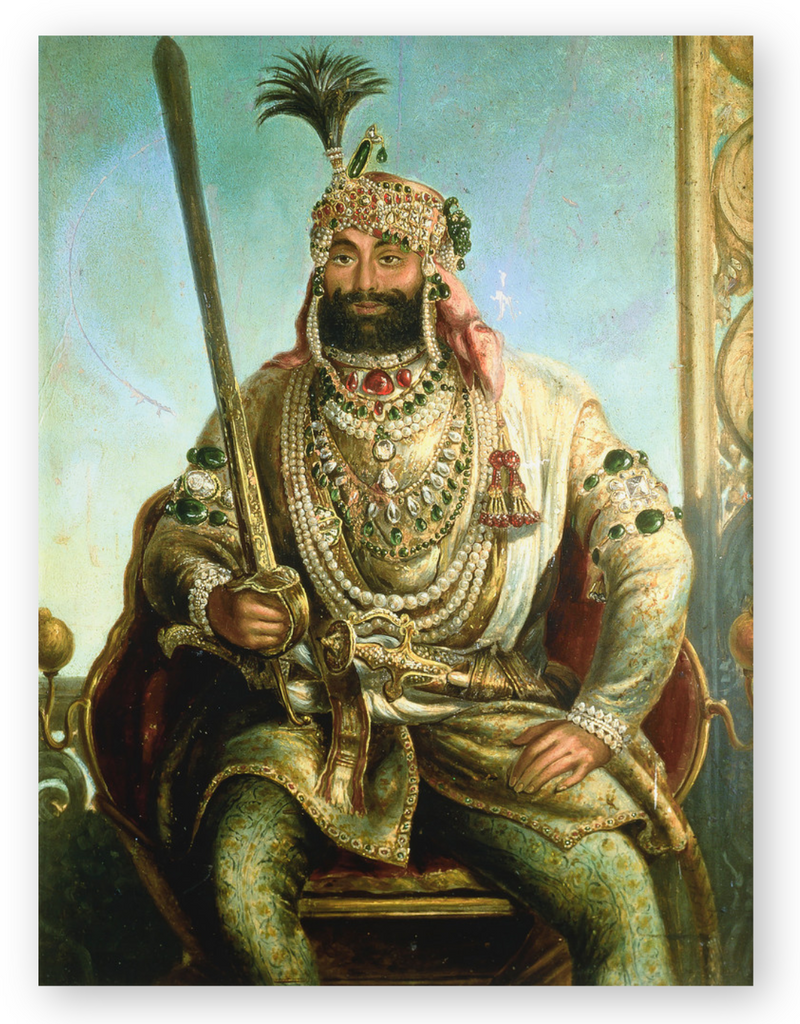 Maharaja Sher Singh Classic Portrait c.1850 - Sikhexpo