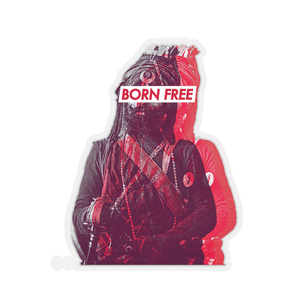 Born Free (fire red) - Decal Sticker - Sikhexpo