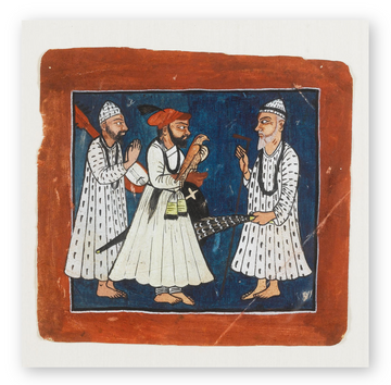 Guru Govind Singh meets Guru Nanak, Circa 1720 - Sikhexpo