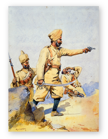 Soldiers of 24th Punjab Regiment c.1908 - Sikhexpo
